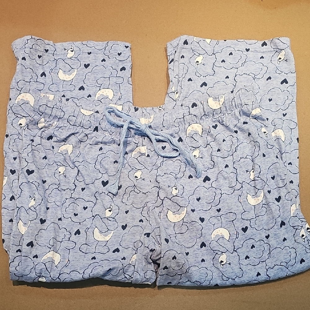 Care Bears Blue Cloud Print Pajama Shorts